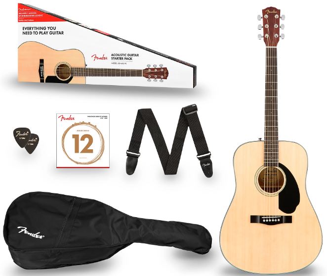 Fender CD-60S V2 Acoustic Dreadnought Pack Natural