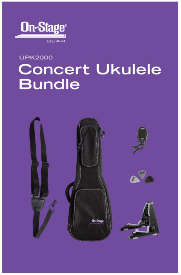 Onstage Ukulele Accessory Bundle - (Concert Size)