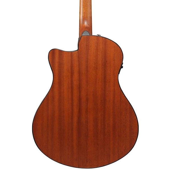Ibanez AAM50CE Advanced Auditorium Acoustic Electric Guitar - Coral Red Burst 7