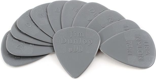 Dunlop Standard Nylon Pick Pack (Grey .73) 2