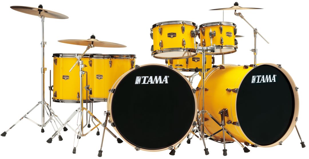 Tama 'Inspired by Lars Ulrich' Imperialstar 7 Piece Drum Kit - Electric Yellow