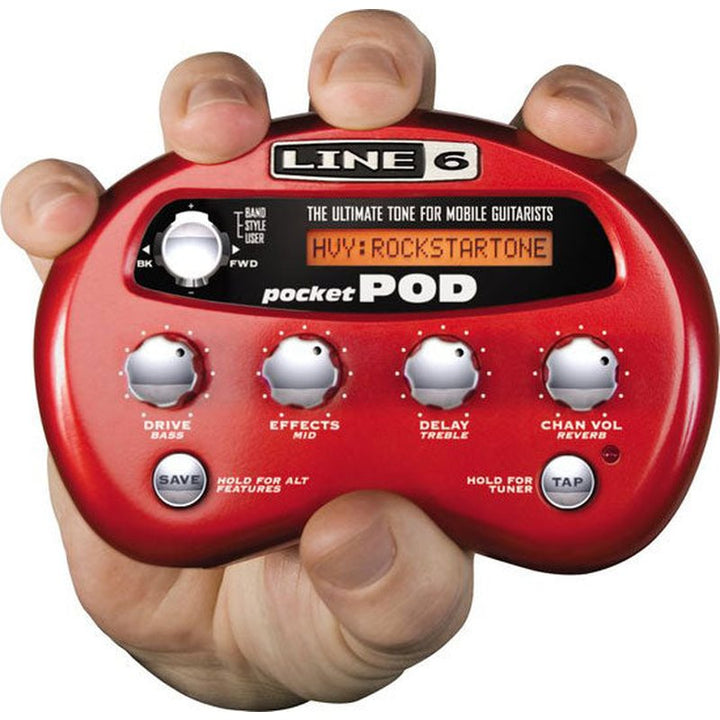 Line 6 Pocket Pod Battery Powered Headphone and Mini Amp Modeler for Guitarists