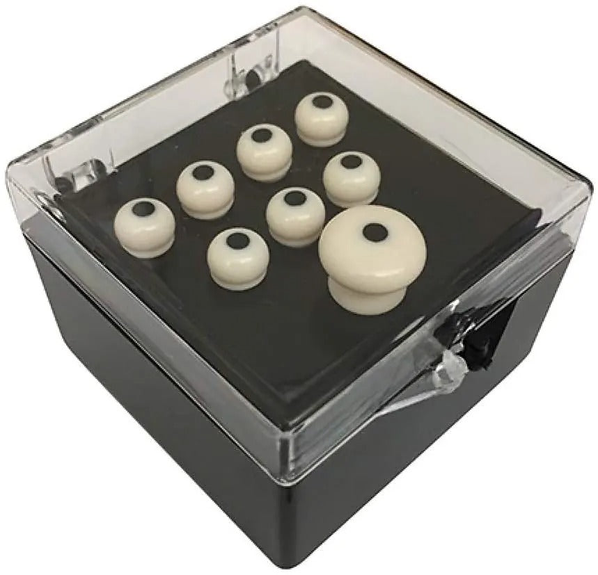 Martin 18APP0001 Authentic White w/Black Bridge Pin Set