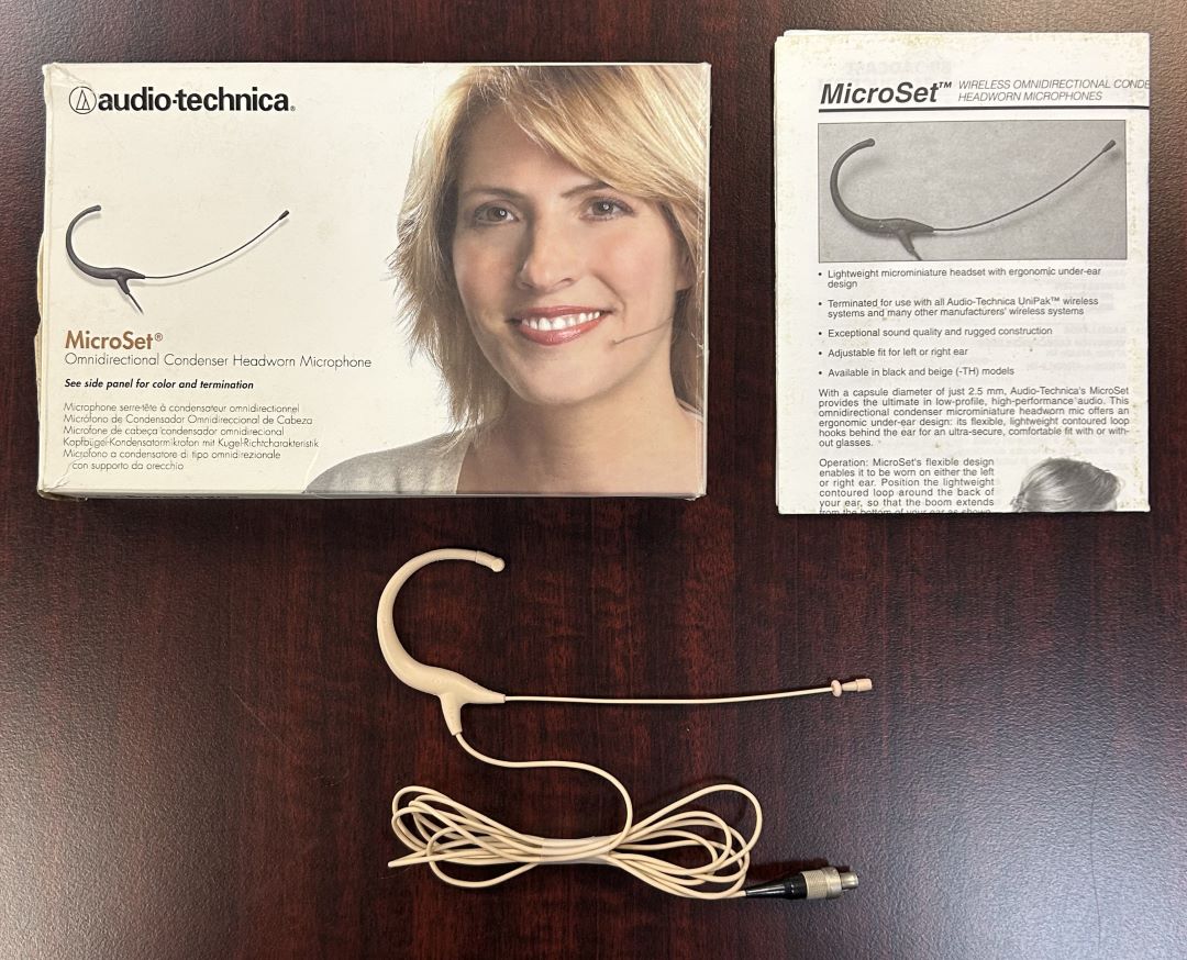 Audio Technica BP892CL3 Microset Headworn Microphone - Tan (B-Stock)