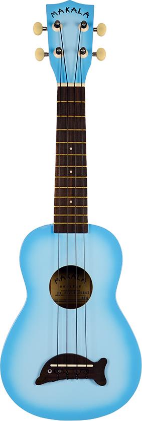 Kala Makala 'Dolphin' Soprano Ukulele - Light Blue Burst 2