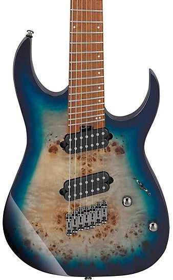 Ibanez RGMS7PB Multi Scale 7 String Electric Guitar - Cosmic Blue Starburst