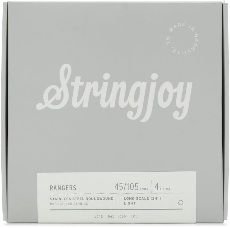 stringjoy-rangers-light-gauge-45-105-4-string-long-scale-stainless-steel-bass-guitar-strings