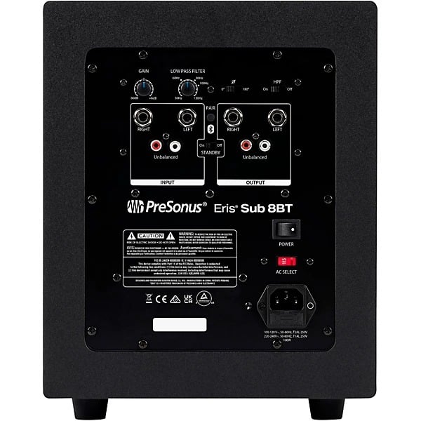 PreSonus Eris Sub 8BT Studio Subwoofer - With Bluetooth 3