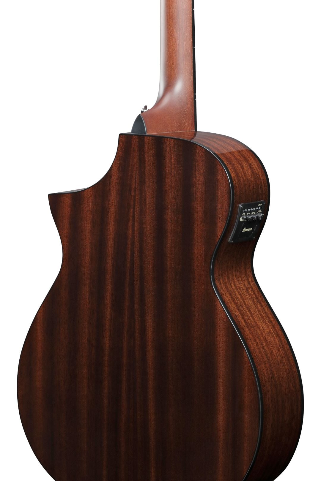 Ibanez AEWC16QATKH Acoustic Electric Guitar - Transparent Black Sunburst 8