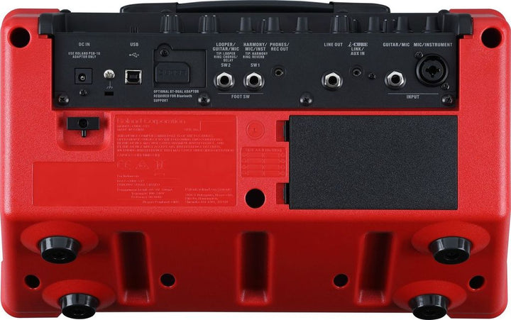 Boss Cube Street II Portable Instrument Amplifier With Guitar and Mic Inputs - Red 2