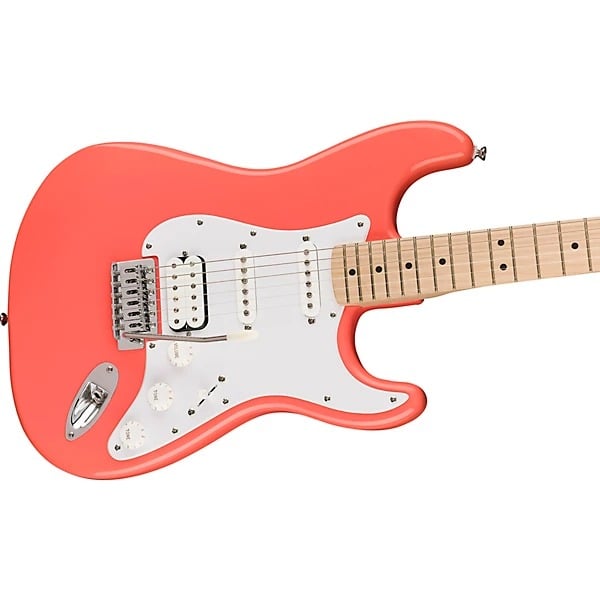 Squier Sonic Stratocaster HSS Electric Guitar - Tahitian Coral 4