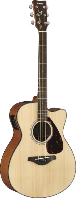 Yamaha FSX800C Natural Solid Top Acoustic Guitar 2