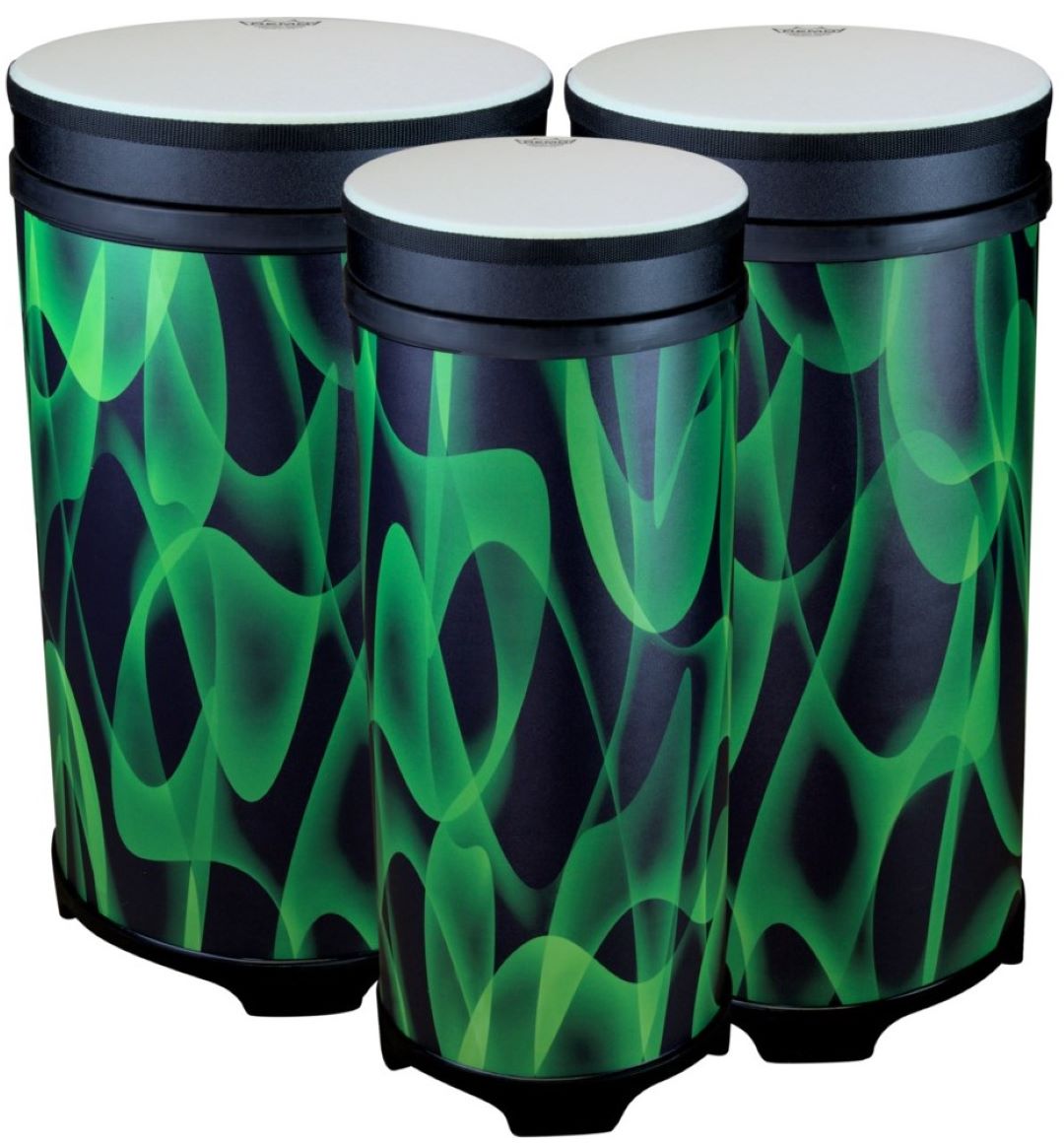 Remo Versa Drum Tubano Nested Pack With Comfort Sound Technology - Green