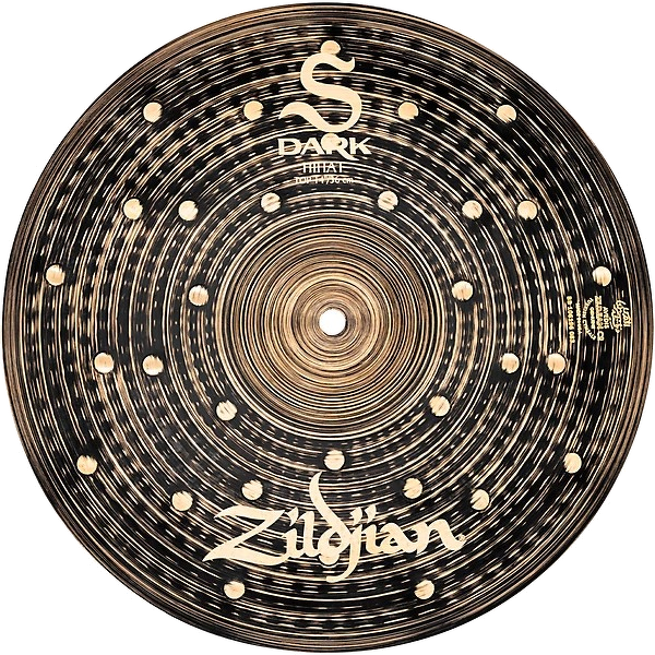 Zildjian 'S Dark' Series Hi Hat Cymbals - 14 Inch *Hammered Dark 4