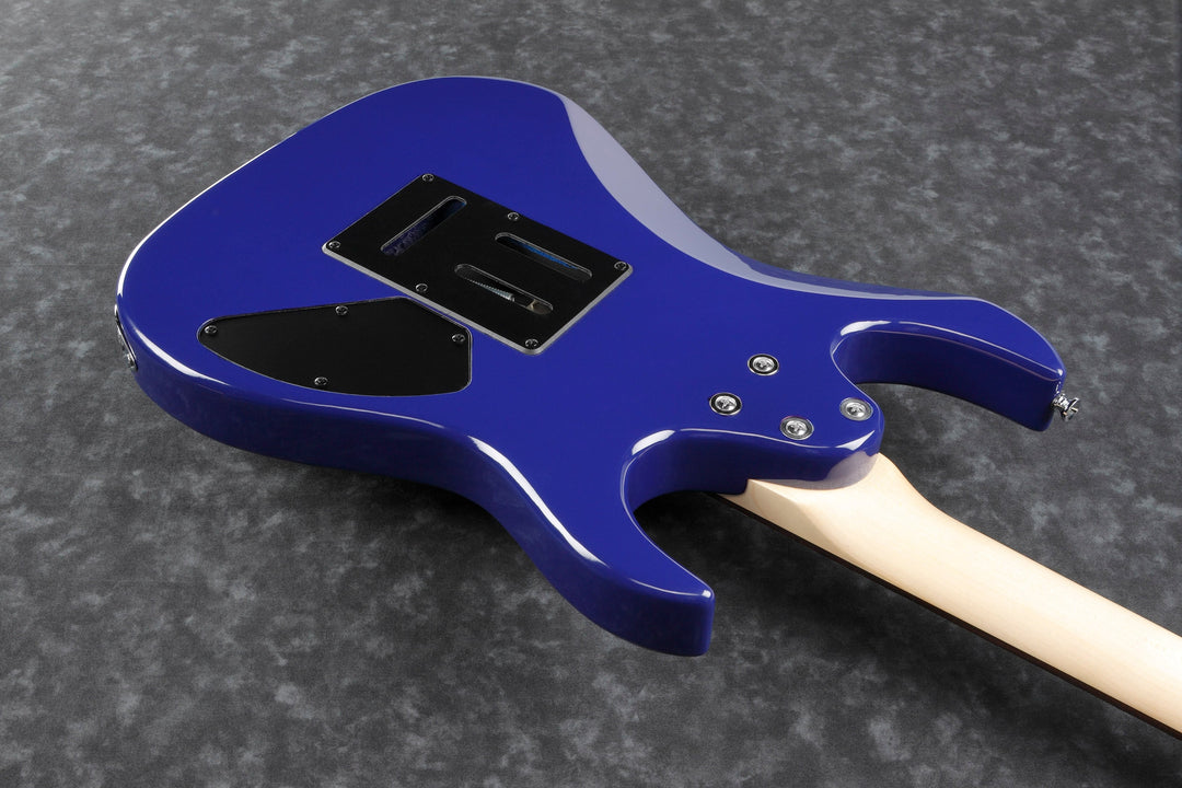 Ibanez GRX70QALTBB Left-Hand Electric Guitar with Quilted Ash Top (Transparent Blue Burst) 6