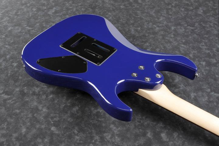 Ibanez GRX70QALTBB Left-Hand Electric Guitar with Quilted Ash Top (Transparent Blue Burst) 6