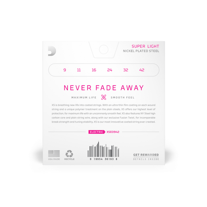 D'Addario XSE0942 XS Coated Super Light [9-42]