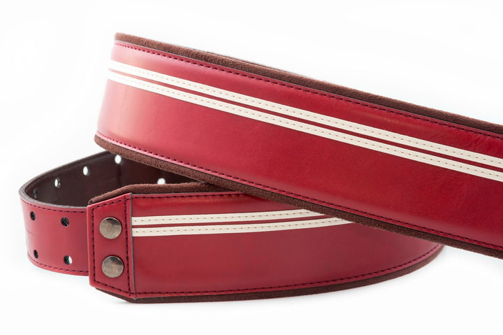 RightOn! Mojo Vegan Guitar Strap - Race Red 2