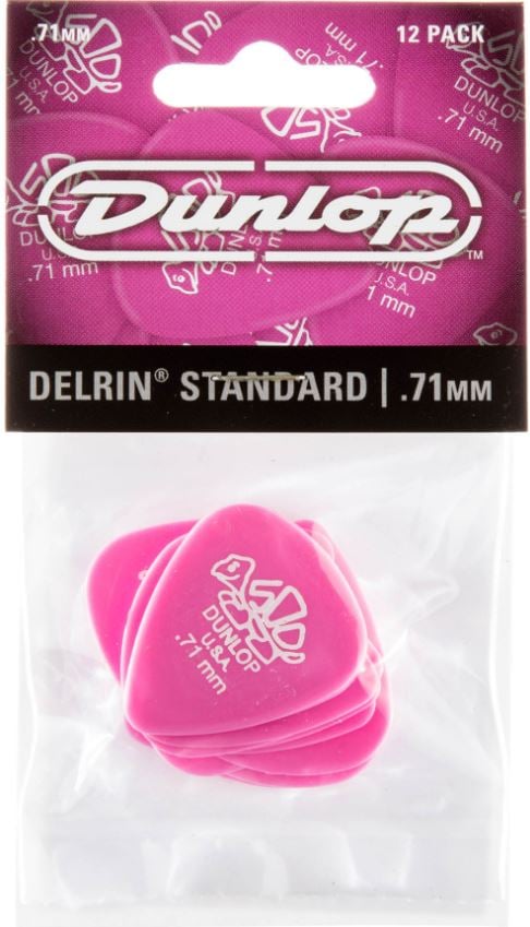 Dunlop Delrin 500 .71mm Guitar Picks (PINK) - 12 Pack 3