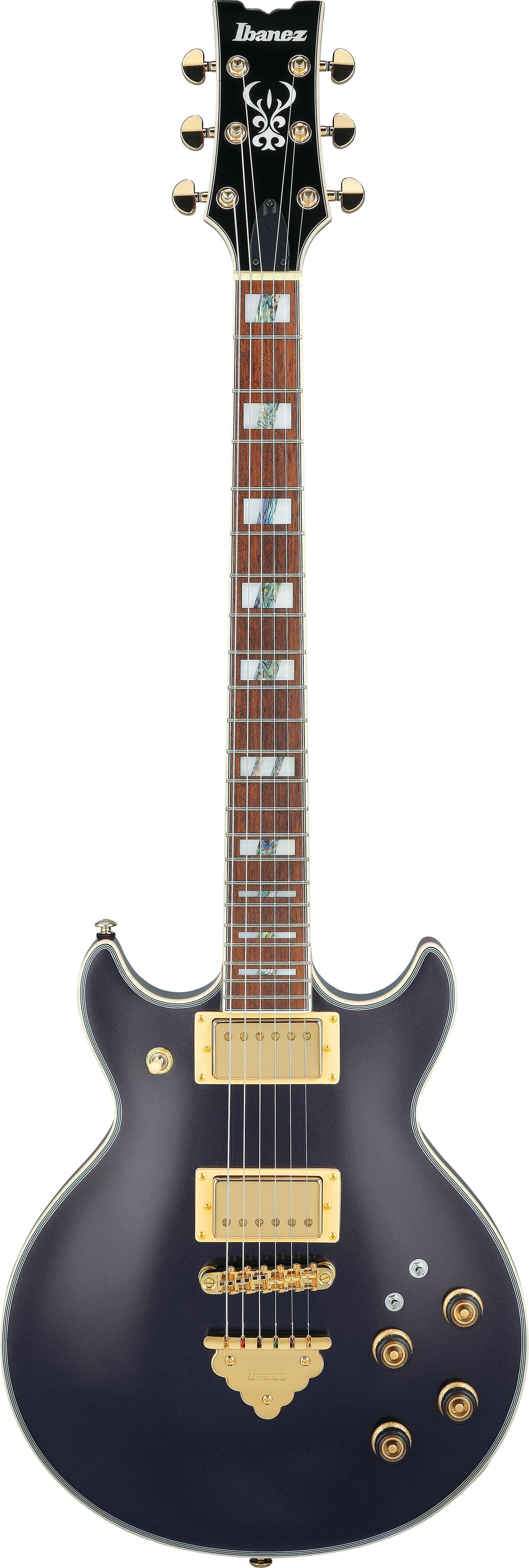 Ibanez AR320MBM Standard Hollow Body Electric Guitar - Midnight Black Metallic 7