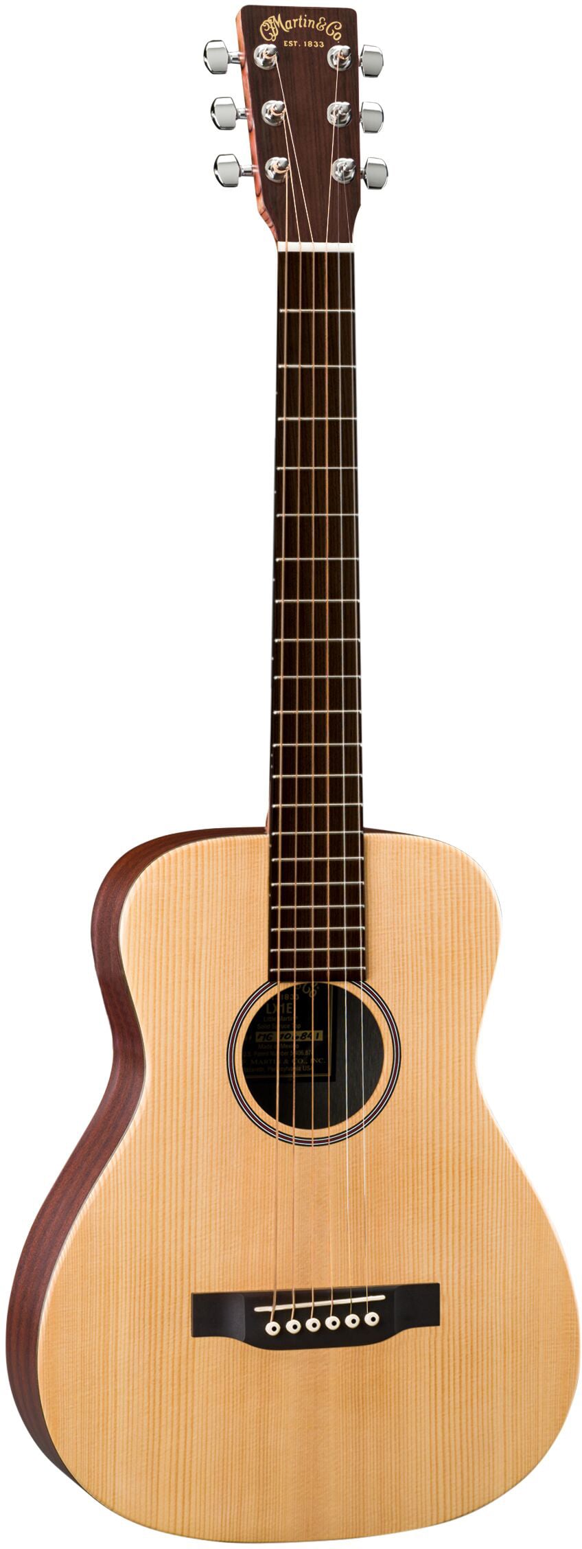 ギター Martin Little Martin Series LX1E Natural Martin LX1E Little Martin Acoustic Electric Guitar - Natural