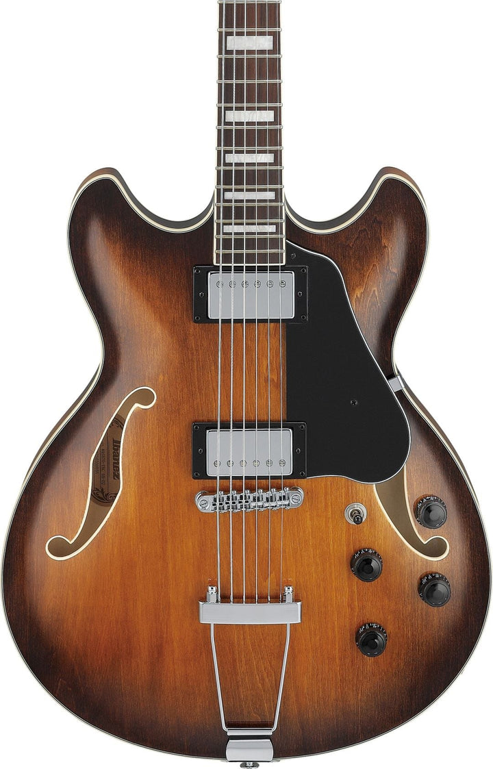 Ibanez Artcore AS7328 Baritone Electric Guitar - Tobacco Brown