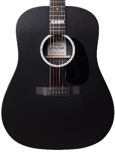 Martin DX Johnny Cash Acoustic Electric Guitar - Satin Black