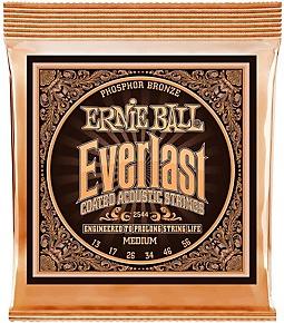 Ernie Ball 2544 Phosphor Bronze Med Everlast Acoustic Set
