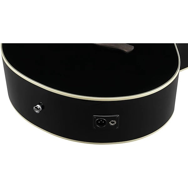 Ibanez AJ70M1EBK Jumbo Acoustic Electric Guitar - Black High Gloss