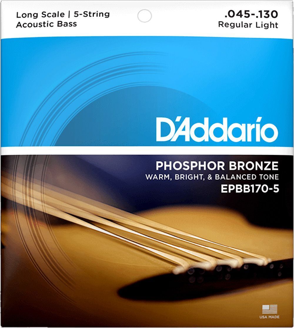 D'Addario EPBB170-5 5-String Acoustic Bass Strings (.45-.130)