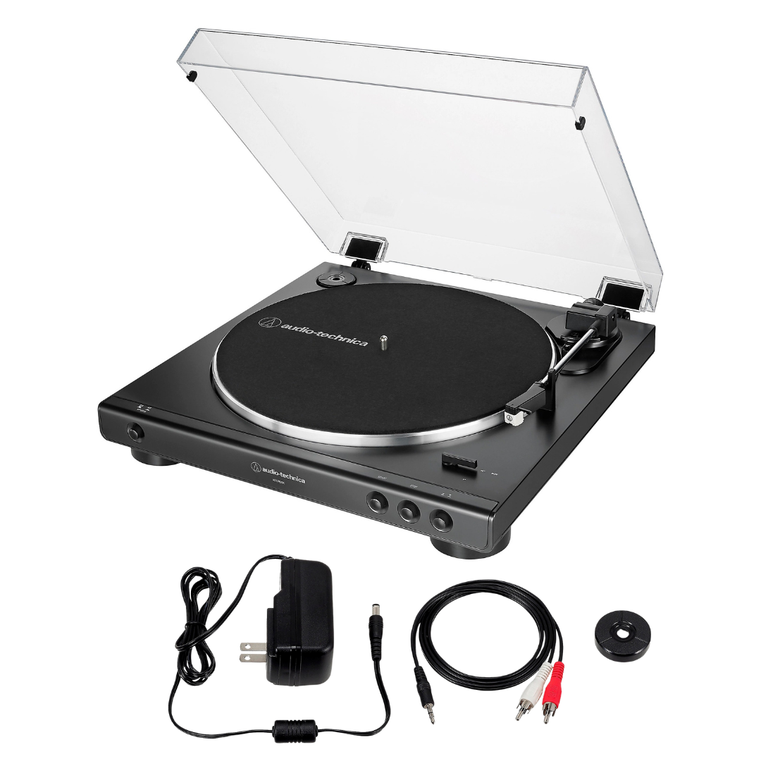 Audio-Technica AT-LP60X-BK Fully Automatic Belt Driven Turntable - Black