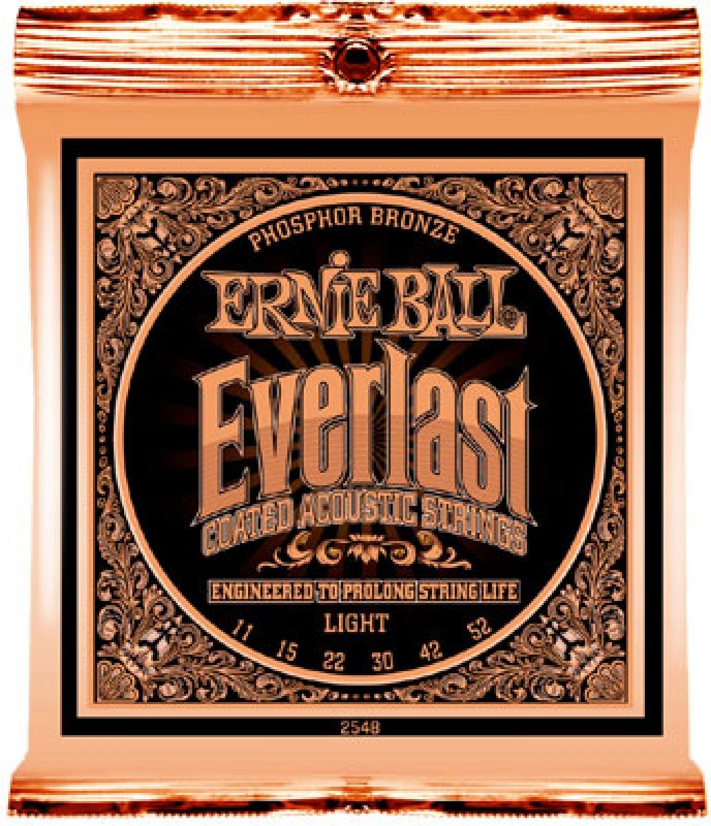 Ernie Ball 2548 Phosphor Bronze Light Everlast Acoustic Set (11-52)