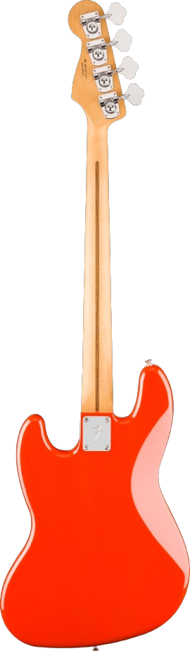 Fender Player II Jazz Electric Bass Guitar - Coral Red With Maple Fingerboard 4