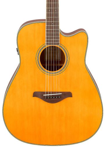 Yamaha FGC-TA TransAcoustic Dreadnought Acoustic-Electric Guitar - Vintage Tint