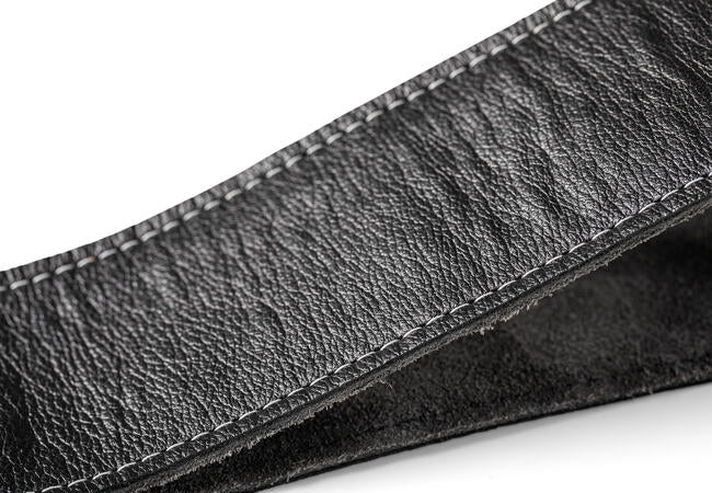Taylor 4102-25 2.5-Inch Black Leather Suede Back Guitar Strap 2