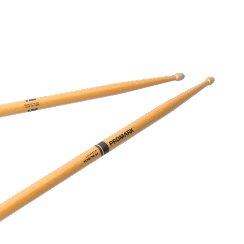 Promark ActiveGrip 5A Rebound Hickory Drumsticks - Wood Tip