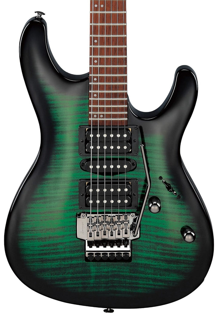 Ibanez KIKOSP3TEB Kiko Loureiro Signature Electric Guitar Transparent Emerald Burst