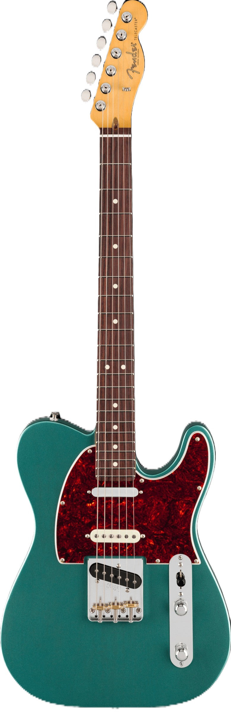 Fender American Professional Classic Telecaster SSS Electric Guitar - Faded Sherwood Green Metallic 2