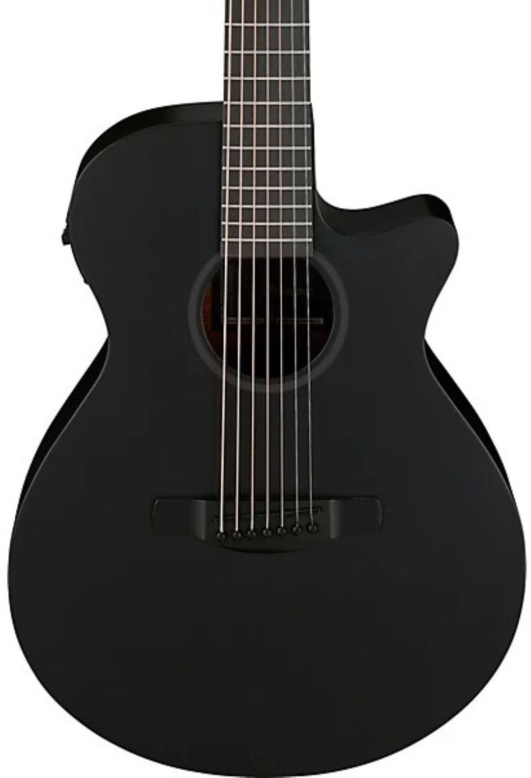 Ibanez AEG721 7-String Acoustic Electric Guitar - Black Out