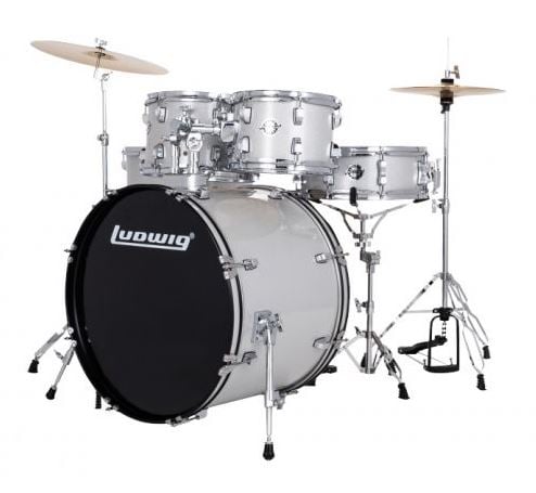 Ludwig Accent Drive 5-Piece Drum Kit - Silver Sparkle 3
