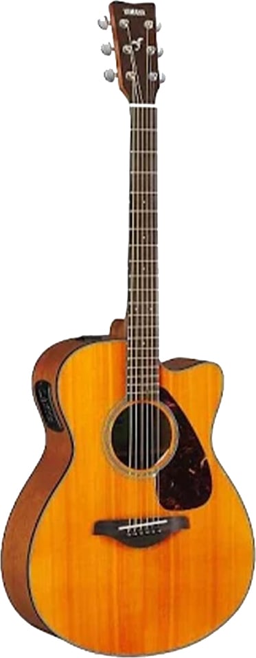 Yamaha FSX800CVN Small Body Acoustic-Electric Guitar  - Vintage Natural 2