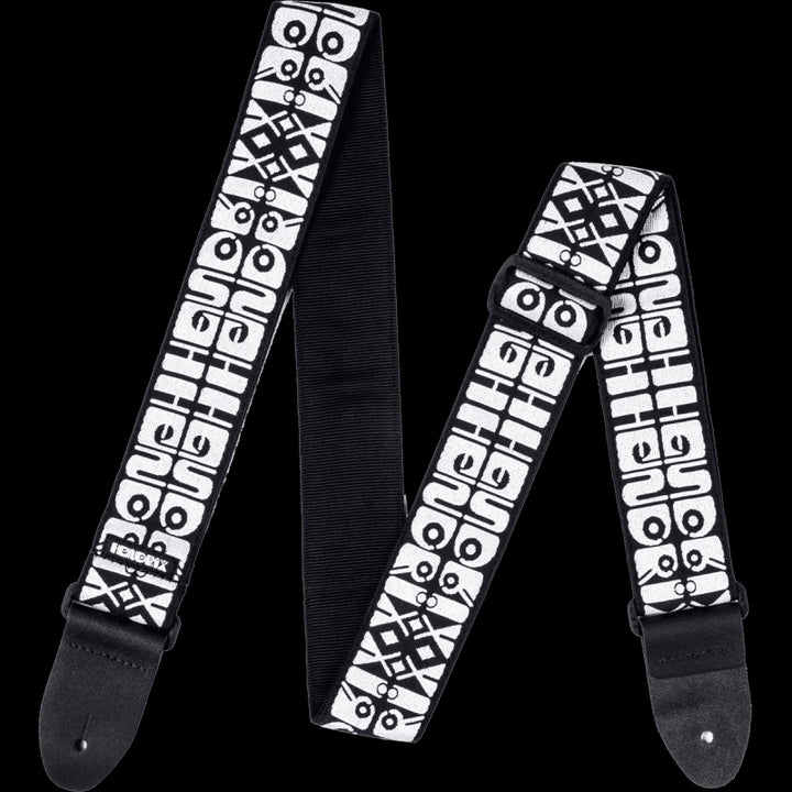 Dunlop JH05 Hendrix Logo Strap (Black & White)