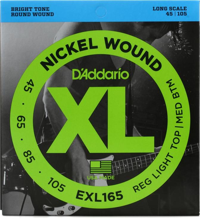 D'Addario EXL165 Hybrid Bass Strings (45-105)