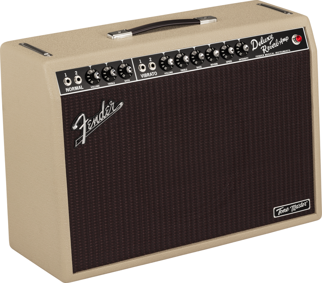 Fender Tone Master Deluxe Reverb Blonde Guitar Amp 3