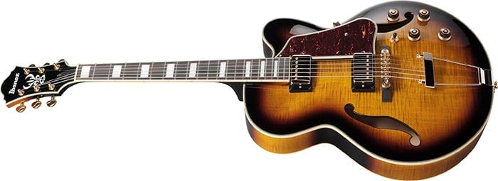 Ibanez AF95FMAYS Hollow-Body Electric Guitar (Antique Yellow Sunburst) - No Case 4