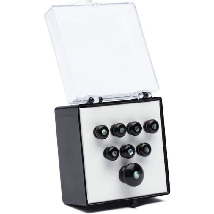 Martin 18APP50 Paua Pearl Ebony Bridge Pin Set - Quantity 8