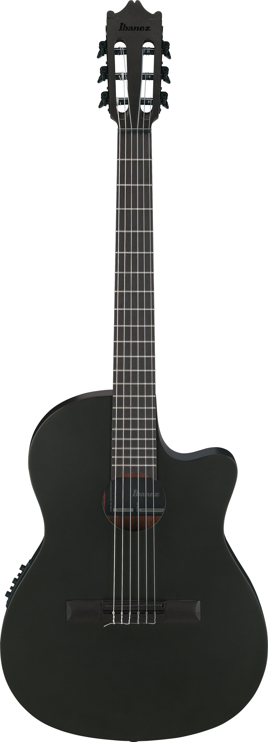 Ibanez GA621BOT Classical Acoustic Electric Guitar - Black Out 8
