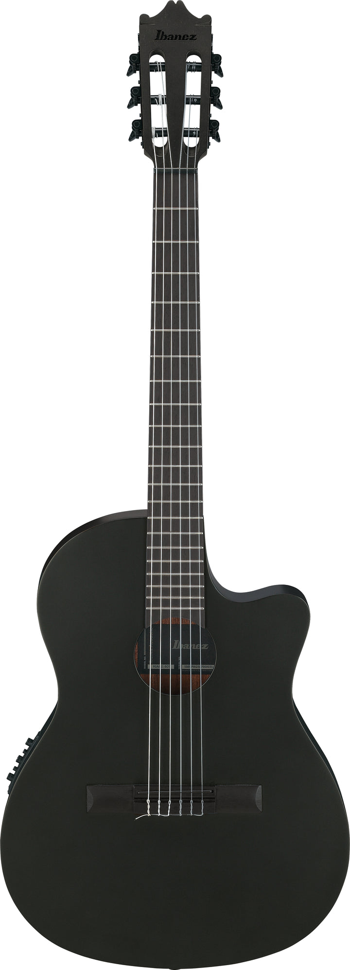 Ibanez GA621BOT Classical Acoustic Electric Guitar - Black Out 8