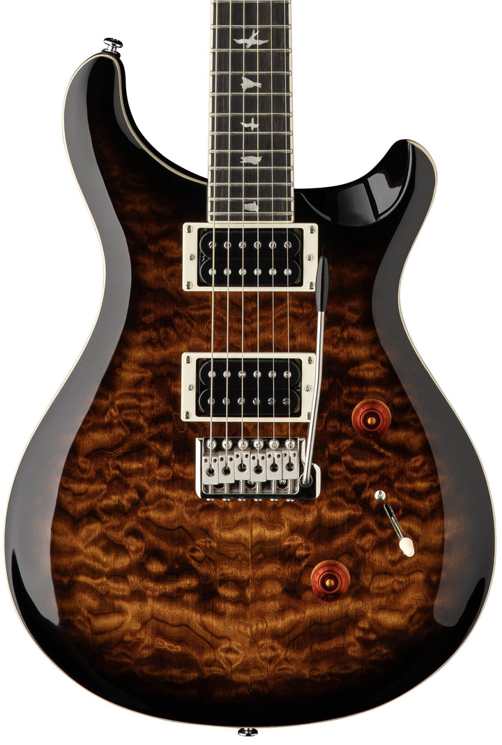 PRS SE Custom 24 Quilt Top Electric Guitar - Black Gold Burst