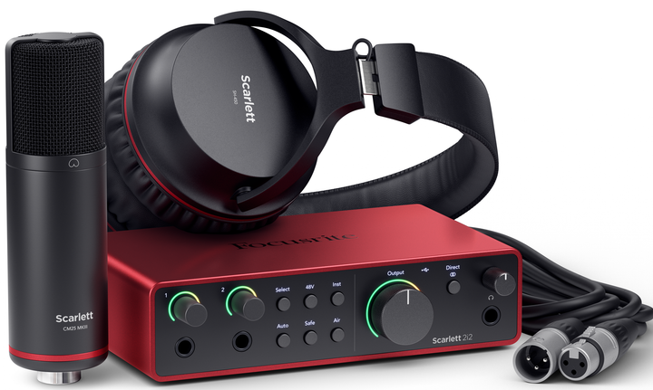Focusrite Scarlett 2i2 Studio 4th Gen Recording Bundle
